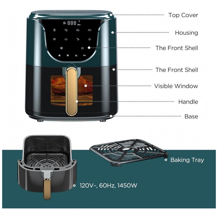 AirFryer-5-Litros-com-8-Predefinicoes-e-Temporizador-1450W-foto-4