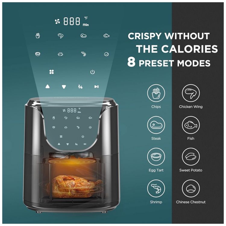 AirFryer-5-Litros-com-8-Predefinicoes-e-Temporizador-1450W-foto-5
