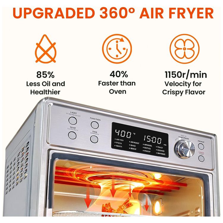 Forno-Eletrico-de-Bancada-12-em-1-com-26-Litros-de-foto-2