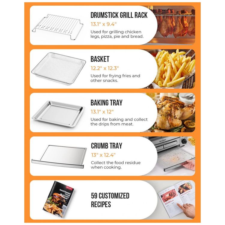 Forno-Eletrico-de-Bancada-Profissional-28-L-em-Aco-foto-4