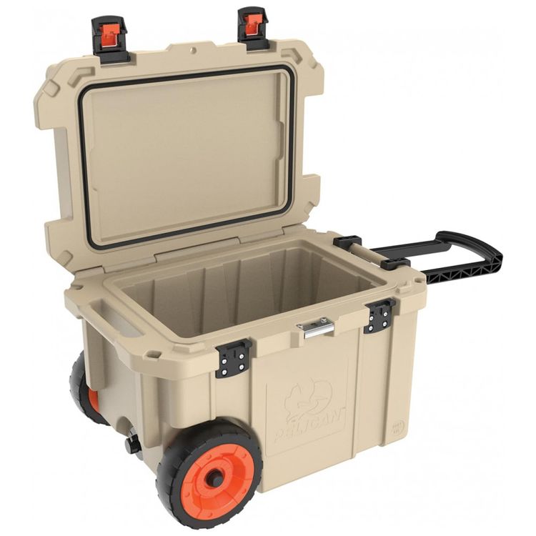 Cooler-Termico-Portatil-45-Litros-com-Rodas-Pelican-Marrom-foto-1