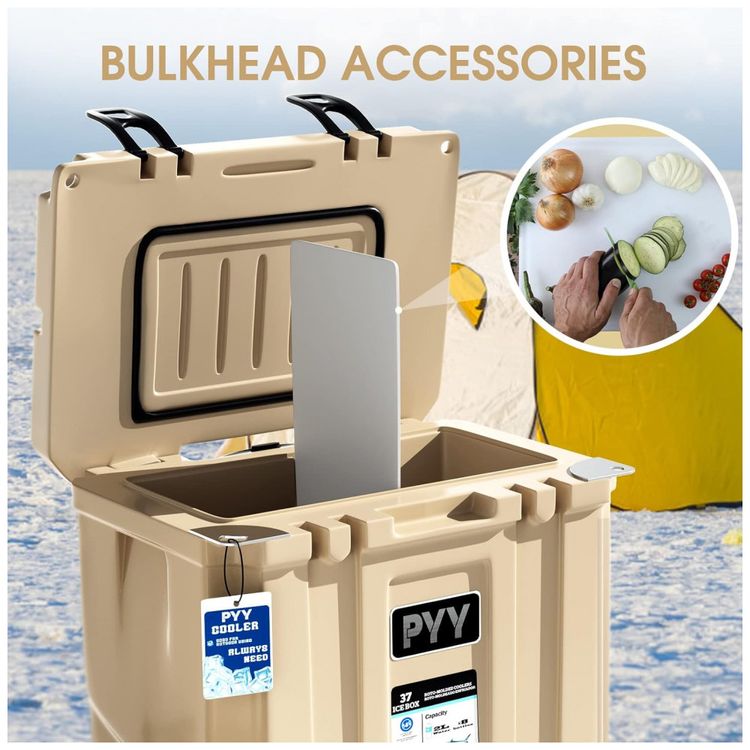Cooler-Termico-Portatil-35-Litros-com-Rodas-PYY-Marrom-foto-2