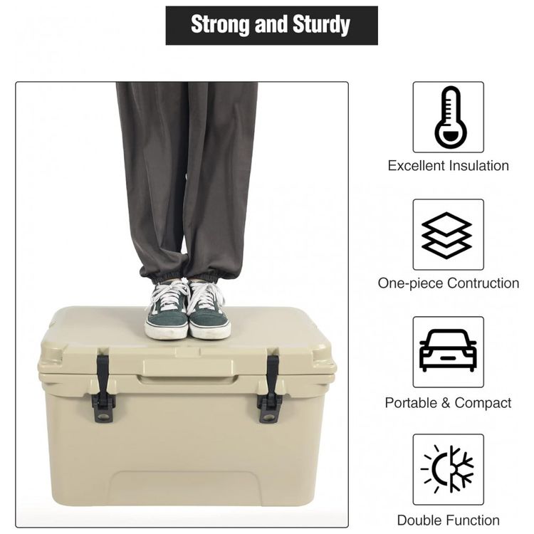 Cooler-Termico-Portatil-45-Litros-com-Alca-REDCAMP-Bege-foto-4
