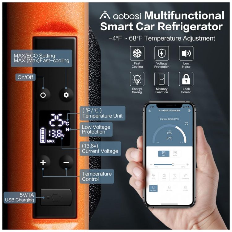 Cooler-Eletrico-Automotivo-Portatil-50-Litros-com-Controle-foto-2