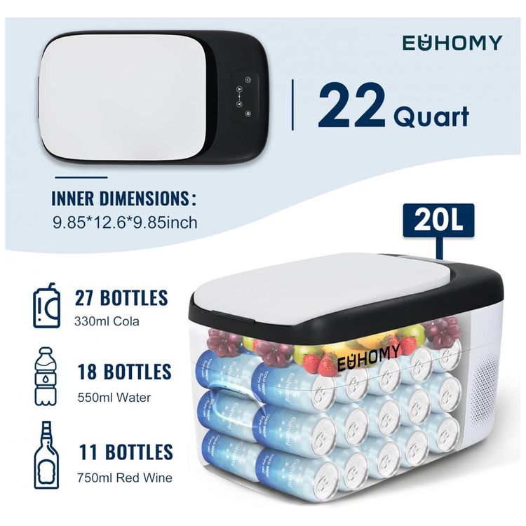Cooler-Eletrico-Automotivo-Portatil-22-Litros-EUHOMY-foto-1