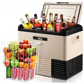 Cooler-Eletrico-Automotivo-Portatil-50-Litros-Neader-Bege-foto-0