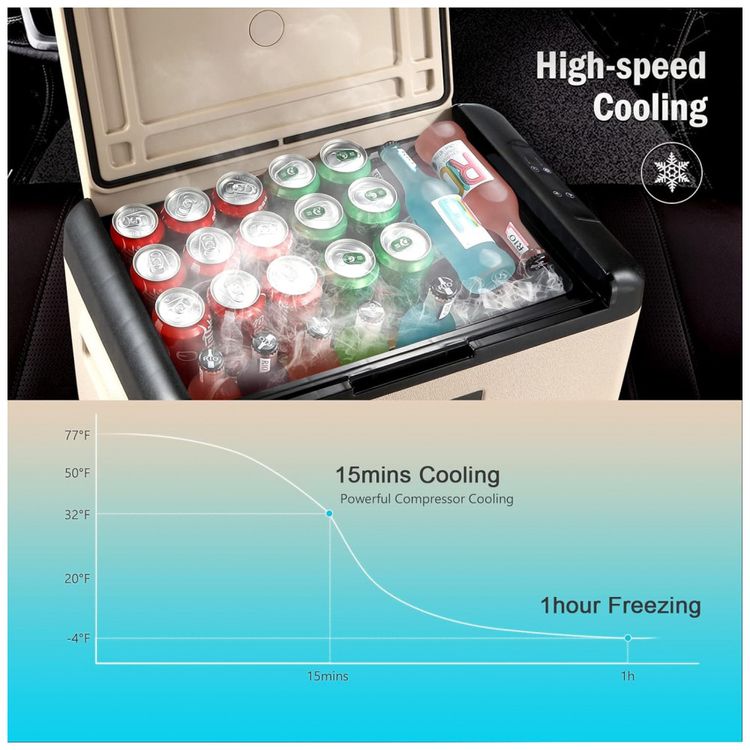 Cooler-Eletrico-Automotivo-Portatil-50-Litros-Neader-Bege-foto-3