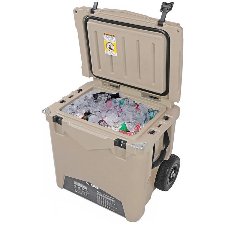 Cooler-Termico-Portatil-45-Litros-com-Rodas-Xspec-Bege-foto-2