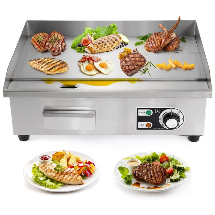 Chapa-Grill-Eletrico-Profissional-em-Aco-Inoxidavel-3000W-foto-0