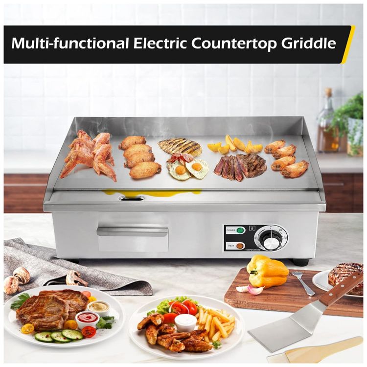 Chapa-Grill-Eletrico-Profissional-em-Aco-Inoxidavel-3000W-foto-2
