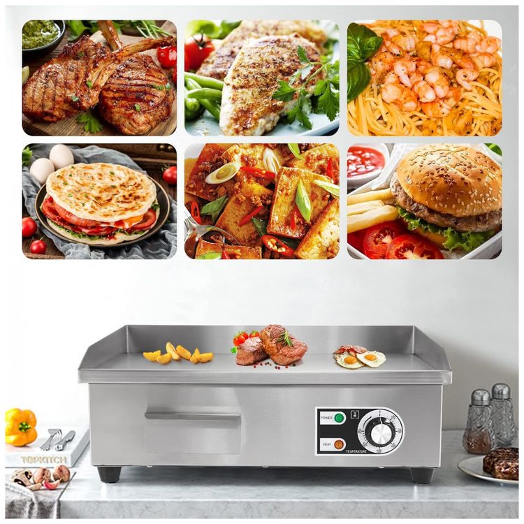 Chapa-Grill-Eletrico-Profissional-em-Aco-Inoxidavel-3000W-foto-4