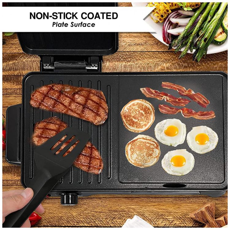 Grill-Eletrico-2-em-1-com-Bandeja-de-Gotejamento-Removivel-foto-2