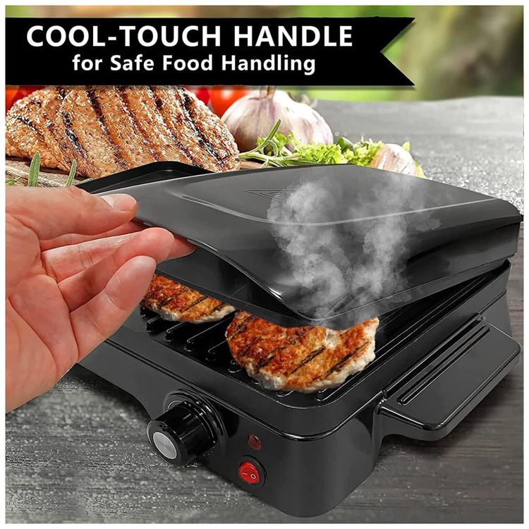 Grill-Eletrico-2-em-1-com-Bandeja-de-Gotejamento-Removivel-foto-5