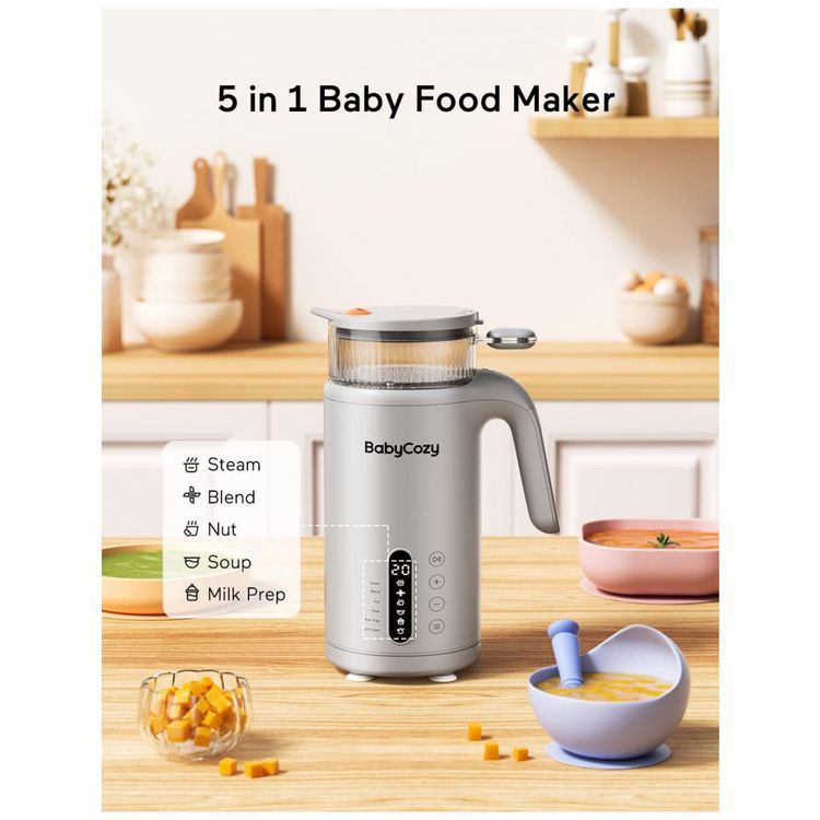 Processador-de-Alimentos-para-Bebes-5-em-1-com-Tela-Digital-foto-1