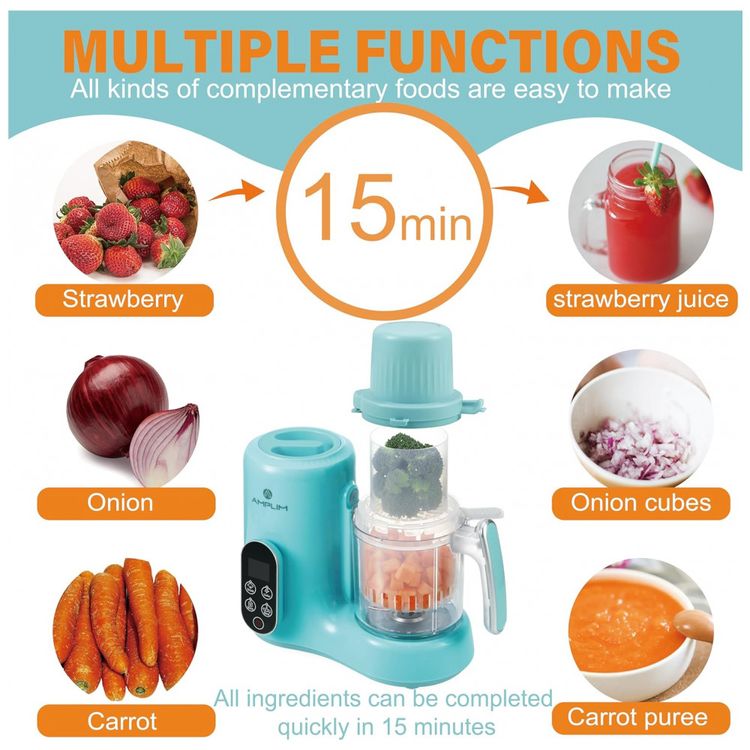 Processador-de-Alimentos-para-Bebes-11-em-1-Vaporizador-foto-4