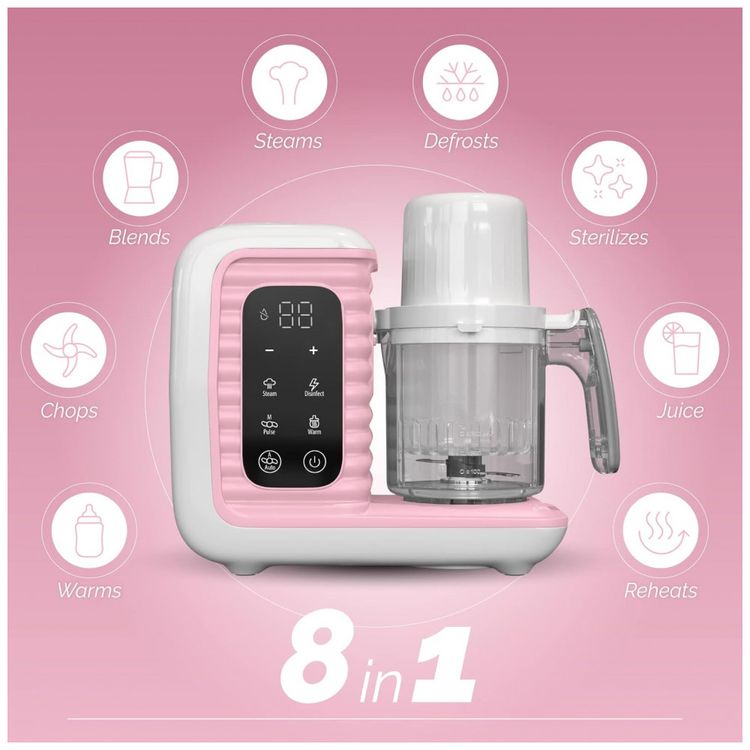Processador-de-Alimentos-para-Bebes-8-em-1-com-Vaporizador-foto-1
