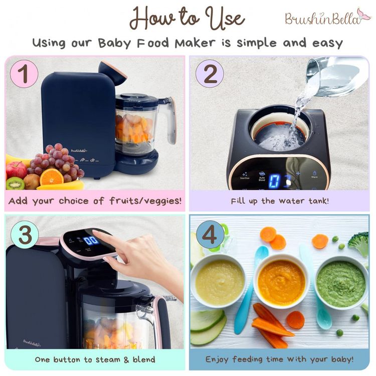 Processador-de-Alimentos-para-Bebes-4-em-1-Aquece-Tritura-foto-2