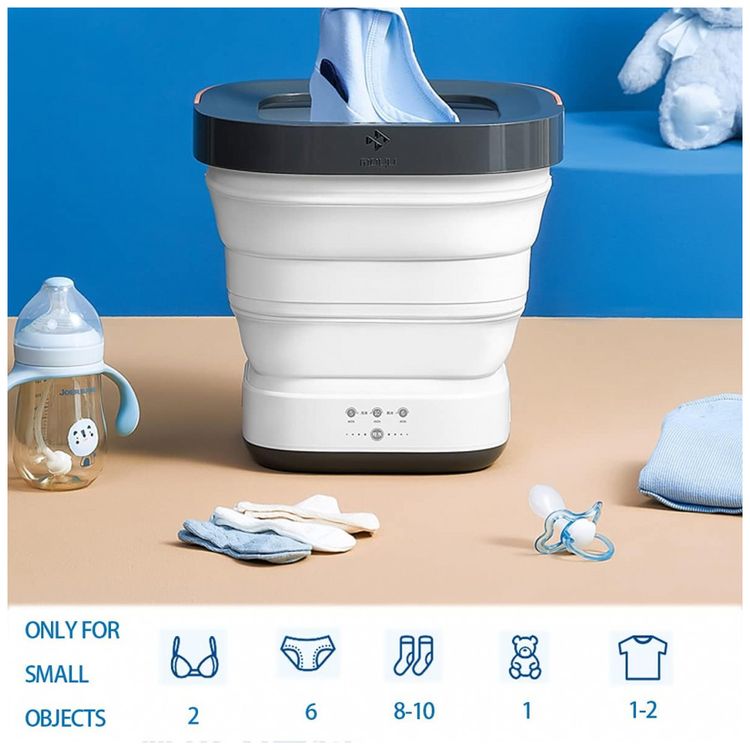Mini-Maquina-de-Lavar-Portatil-1-KG-Dobravel-com-Cesto-de-foto-2