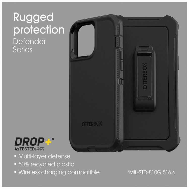 Capa-para-Iphone-13-Pro-Max-a-Prova-dAgua-OtterBox-Preto-foto-4