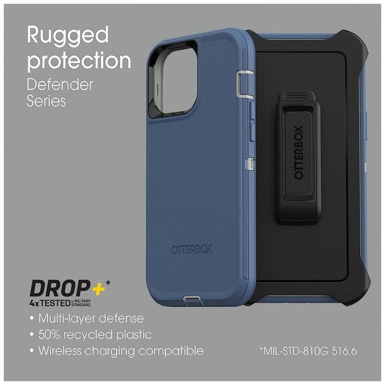 Capa-para-Iphone-13-Pro-Max-a-Prova-dAgua-OtterBox-Azul-foto-4