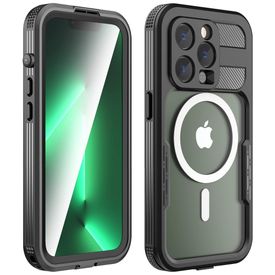Capa-para-Iphone-14-Pro-a-Prova-dAgua-Zimu-Joy-Preta-foto-0