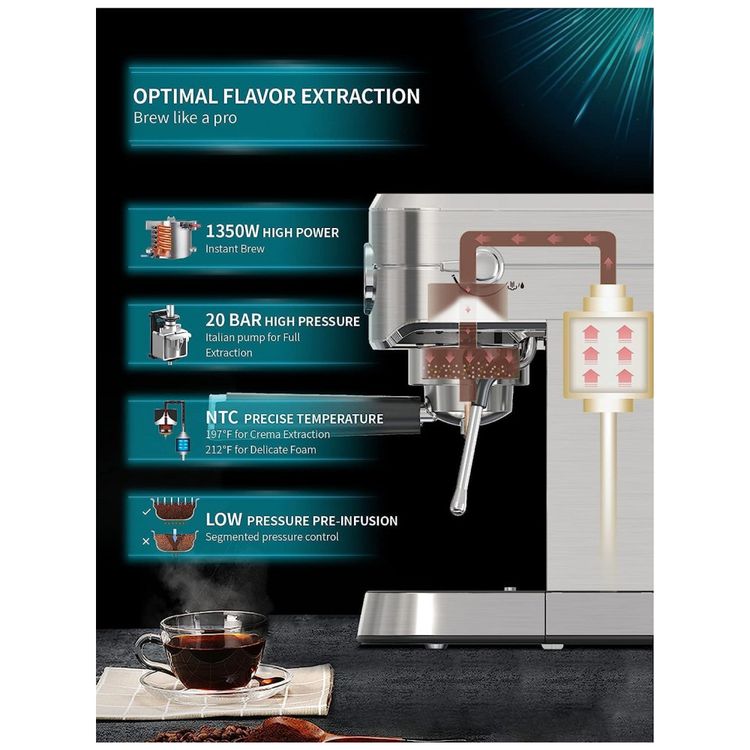 Maquina-de-Cafe-Expresso-com-Bocal-de-Leite-110V-Gevi-foto-3