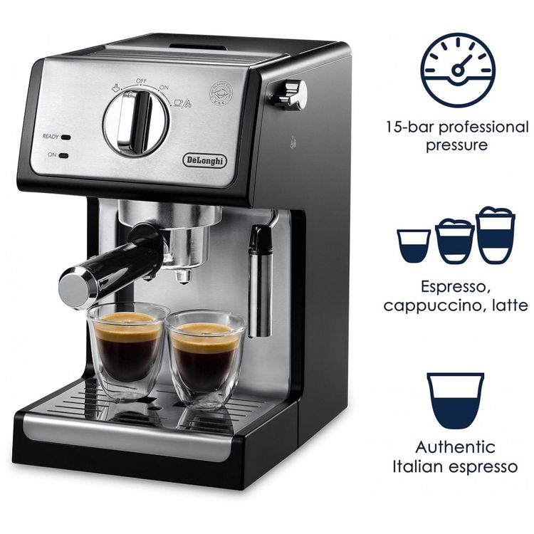 Maquina-de-Cafe-Expresso-em-Aco-Inoxidavel-com-Bocal-de-foto-1