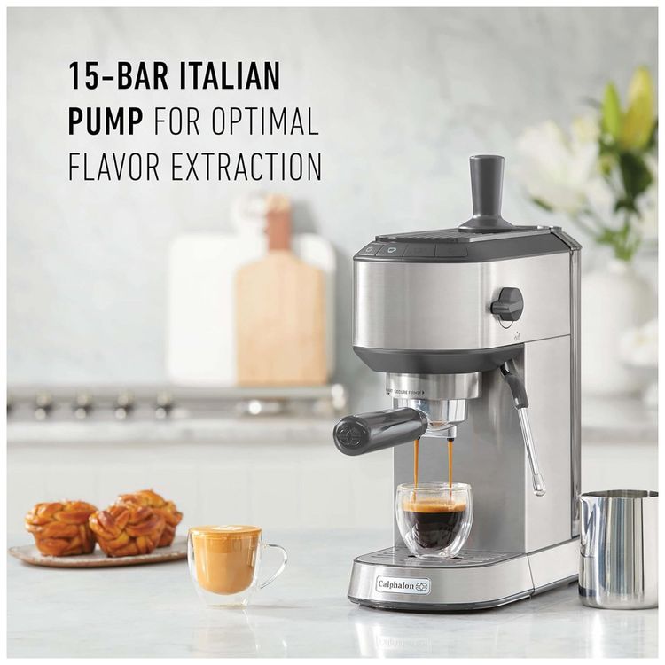 Maquina-de-Cafe-Expresso-em-Aco-Inoxidavel-com-Bocal-de-foto-3