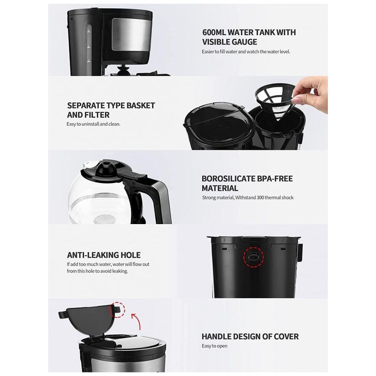 Cafeteira-Programavel-600mL-com-Filtro-Conico-e-Jarra-de-foto-5