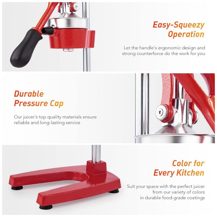 Espremedor-de-Frutas-Manual-Profissional-Aco-Fundido-CO-Z-foto-4