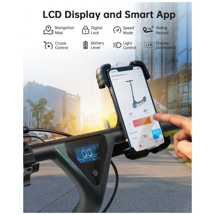 Patinete-Eletrico-para-Adultos-com-Display-de-LED-Peso-Max-foto-1
