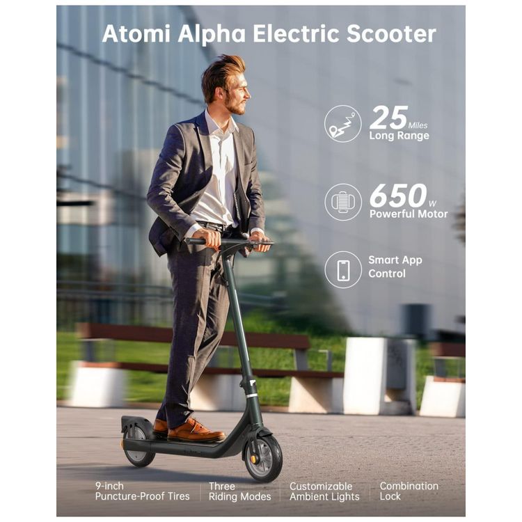 Patinete-Eletrico-para-Adultos-com-Display-de-LED-Peso-Max-foto-2
