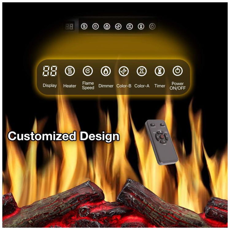 Lareira-Eletrica-de-Embutir-A66x93L-com-Controle-Remoto-e-foto-2