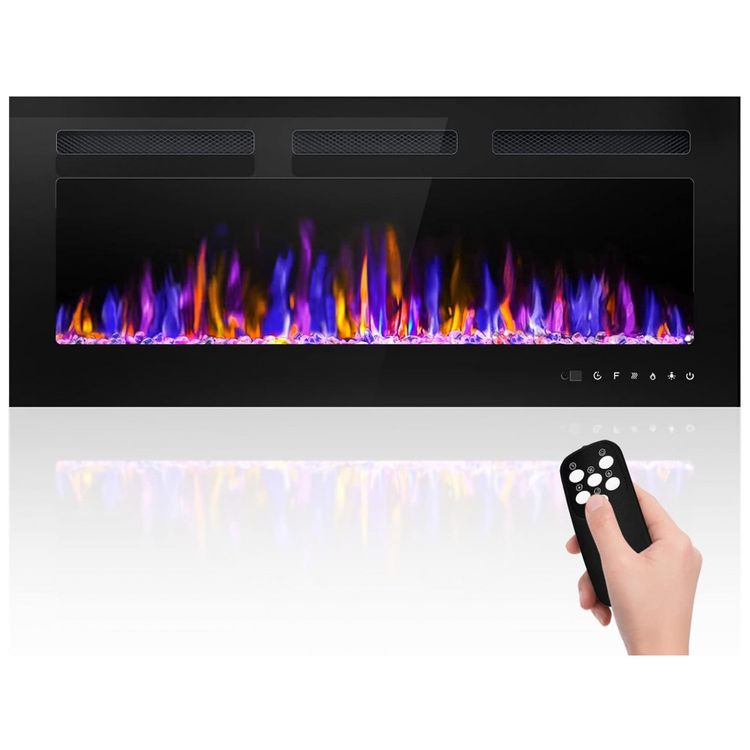 Lareira-Eletrica-de-Embutir-A43x101L-com-Controle-Remoto-e-foto-0