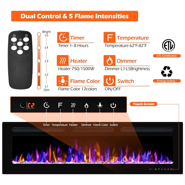 Lareira-Eletrica-de-Embutir-A43x152L-com-Controle-Remoto-e-foto-2