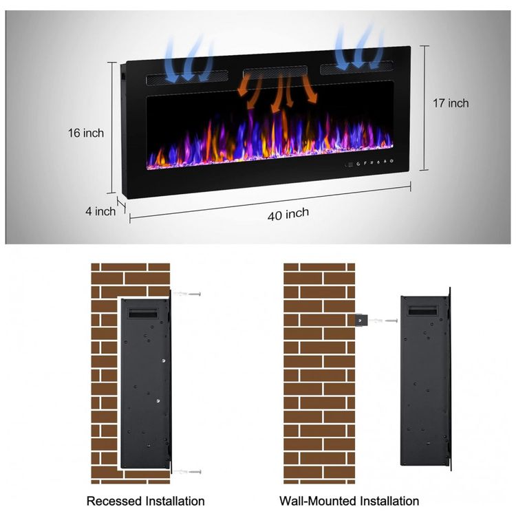 Lareira-Eletrica-de-Embutir-A43x101L-com-Controle-Remoto-e-foto-5