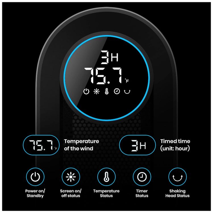 Aquecedor-Eletrico-de-Ceramica-com-3-Modos-e-Painel-de-LED-foto-2