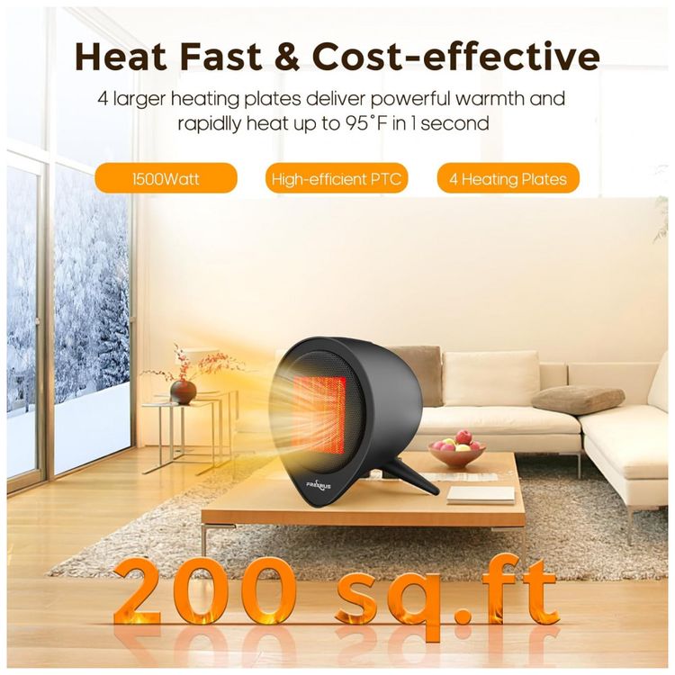 Mini-Aquecedor-Eletrico-com-Temporizador-e-Silensioso-1500W-foto-1