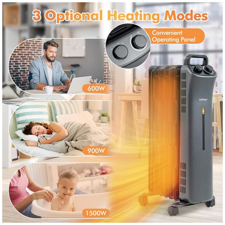 Aquecedor-Eletrico-a-Oleo-com-3-Modos-e-Termostato-Embutido-foto-2