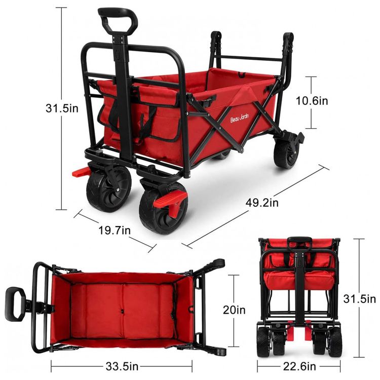 Carrinho-Dobravel-para-Camping-e-Jardim-Capacidade-80kg-com-foto-1