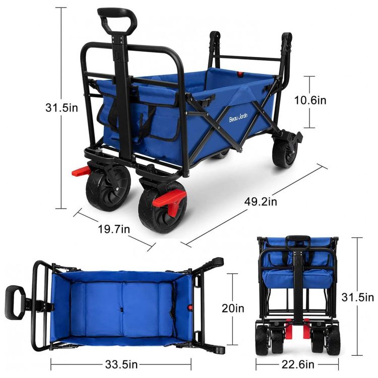 Carrinho-Dobravel-para-Camping-e-Jardim-Capacidade-80kg-com-foto-1