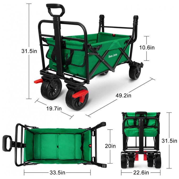 Carrinho-Dobravel-para-Camping-e-Jardim-Capacidade-80kg-com-foto-1