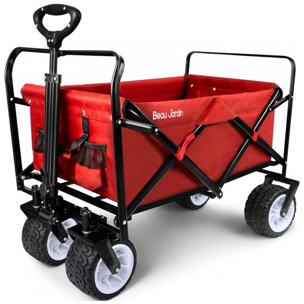 Carrinho-Dobravel-para-Camping-e-Jardim-com-Rodas-para-todos-foto-0
