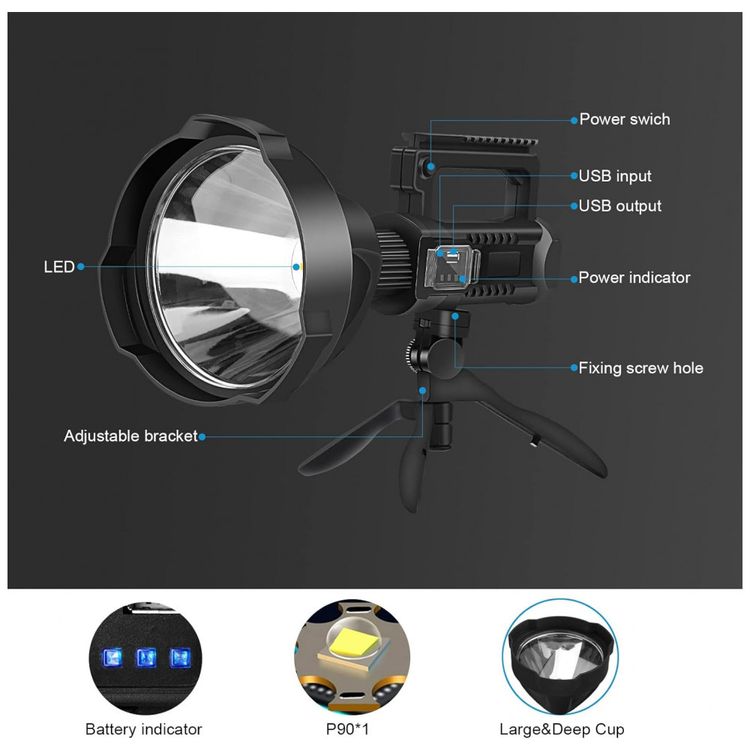Lanterna-LED-Recarregavel-5-Horas-de-Acao-a-Prova-Dagua-foto-1