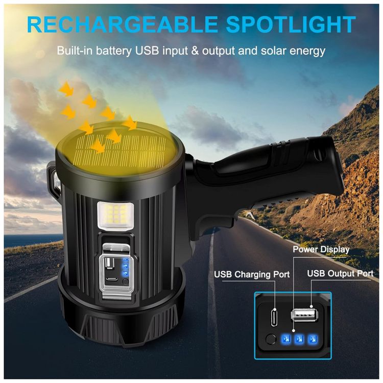 Lanterna-LED-Recarregavel-20-Horas-de-Acao-USB-e-9.000-foto-4