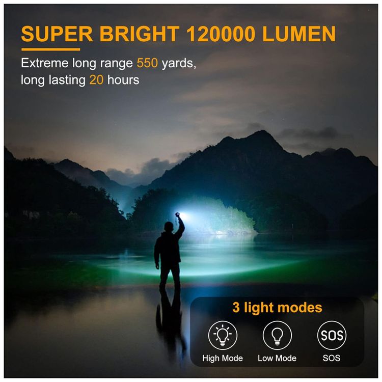 Lanterna-LED-Recarregavel-20-Horas-de-Acao-a-Prova-Dagua-foto-1