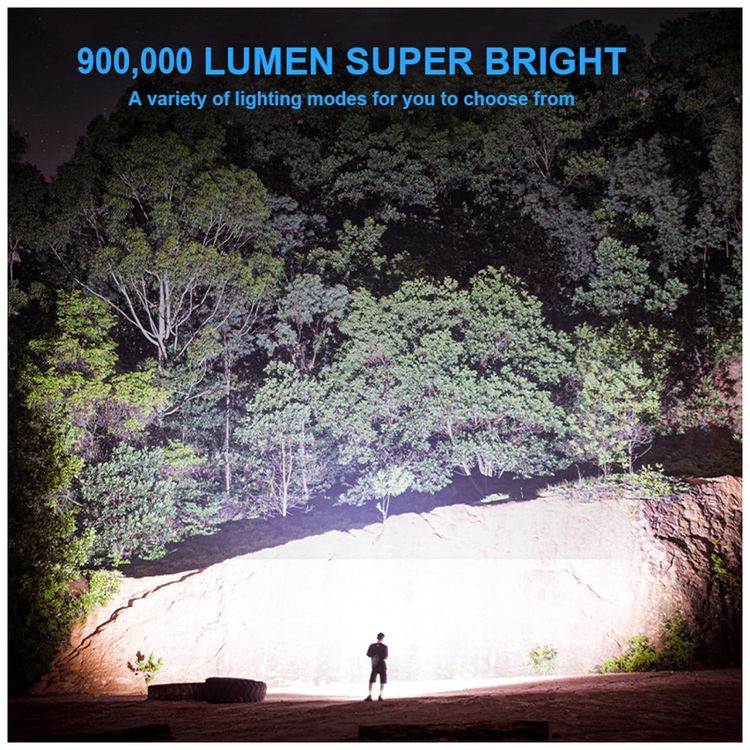 Lanterna-LED-Recarregavel-com-7-Modos-e-100.000-Lumens-foto-1