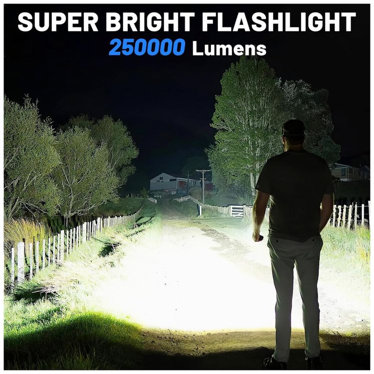 Lanterna-LED-Recarregavel-com-6-Modos-e-10.000-Lumens-foto-1