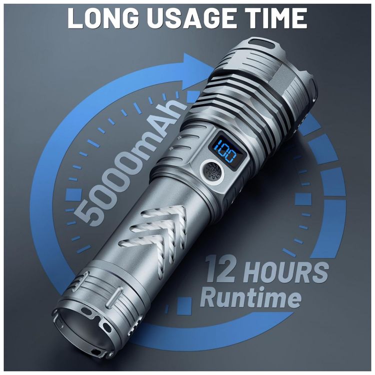 Lanterna-LED-Recarregavel-com-6-Modos-e-10.000-Lumens-foto-2