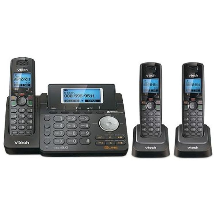 Telefone-sem-Fio-Expansivel-de-2-linhas-com-2-Aparelhos-foto-0